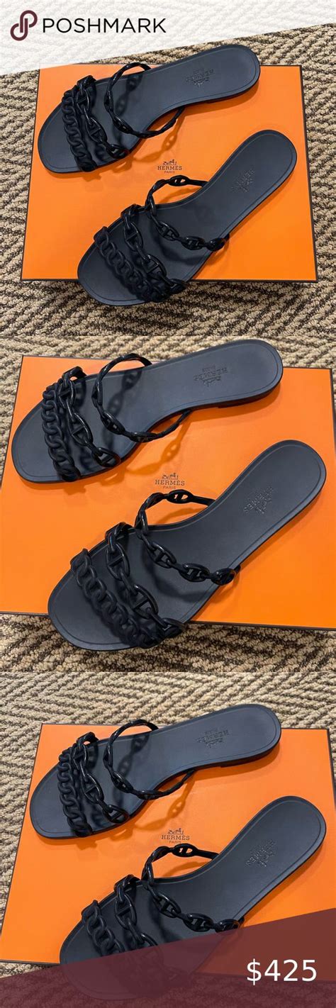 hermes rivage sandals on feet